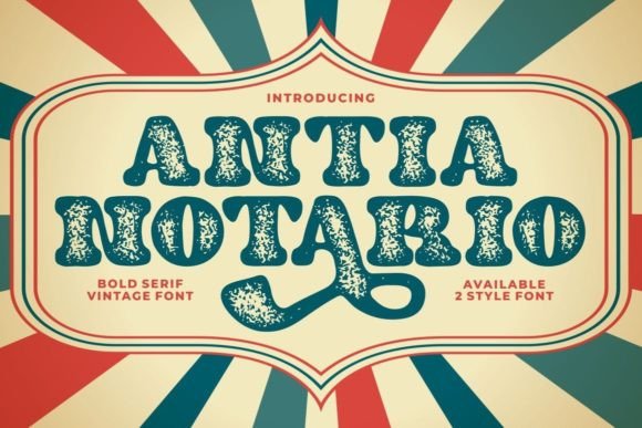 Antia Notario: A Vintage Serif for Web Design