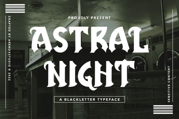 Astral Night: A Dark Typeface for Business Branding