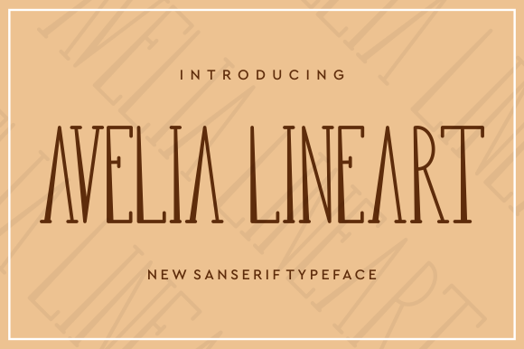 Avelia Lineart: A Vintage Serif Font
