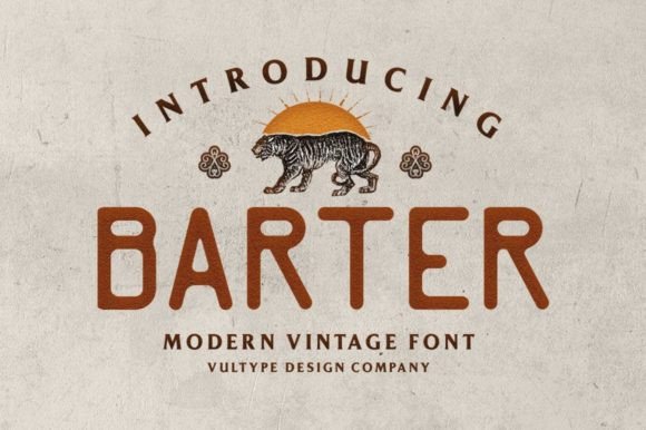 Barter: A Vintage Sans Serif for Creative Projects