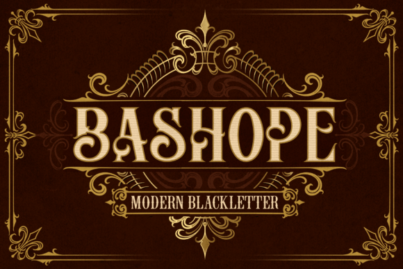 Bashope: Bold Blackletter for Web Design