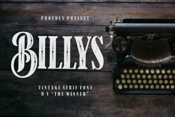 Billys: A Vintage Serif Font