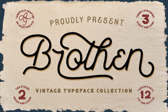 Brothen Font: Vintage Style for Editorial Design