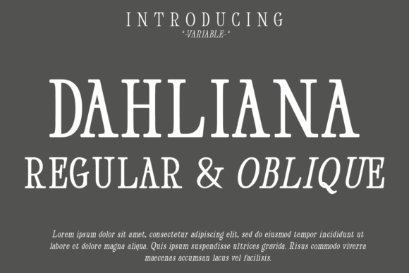 Dahliana: A Serif Font for Web Design