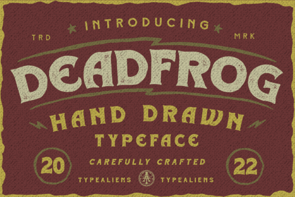 Deadfrog: A Bold Serif Font for Impactful Campaigns
