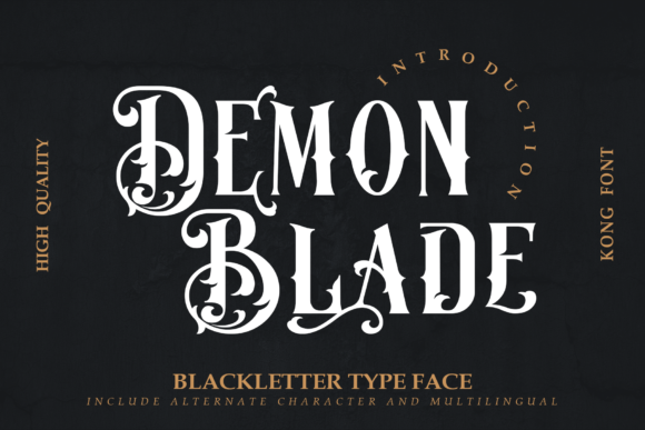 Demon Blade Font Review