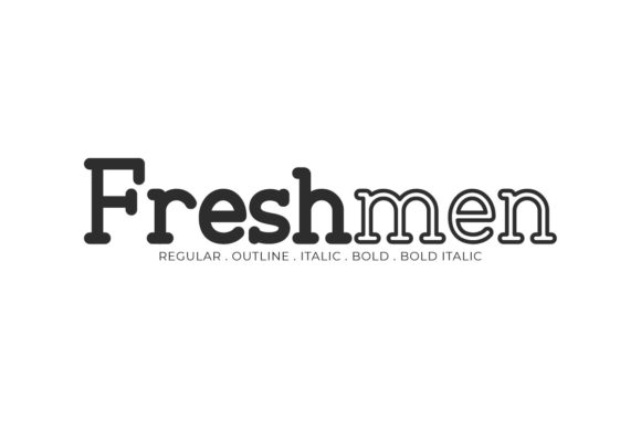 Freshmen Font: Vintage Slab Serif for Web Design