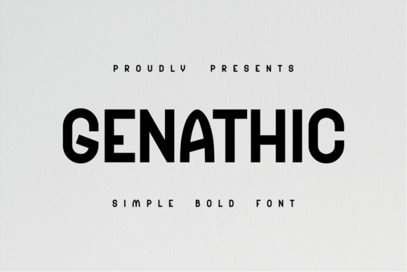 Genathic: A Bold Sans Serif for Modern Design