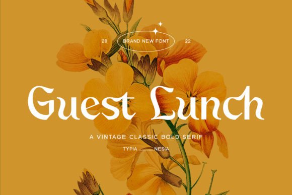 Guest Lunch: A Serif Font for Elegant Design