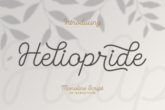 Heliopride Font: Vintage Script for Editorial Design