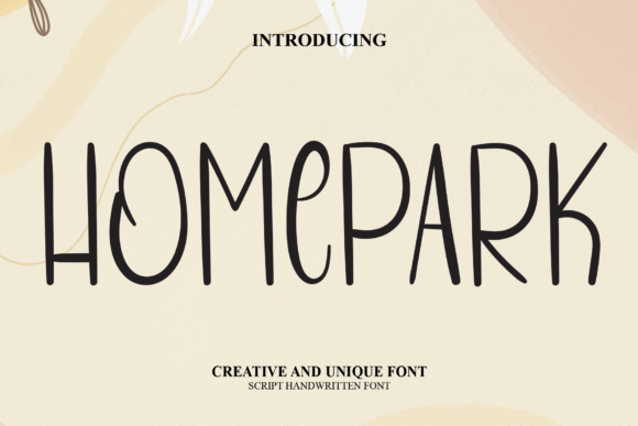 Homepark: A Handwritten Font for Web Design