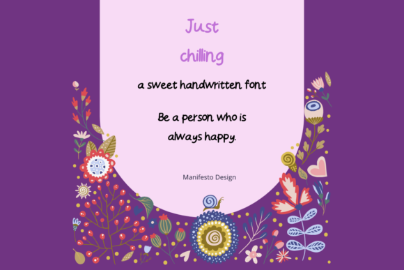 Just Chilling Font: A Sweet Touch for Digital Marketing
