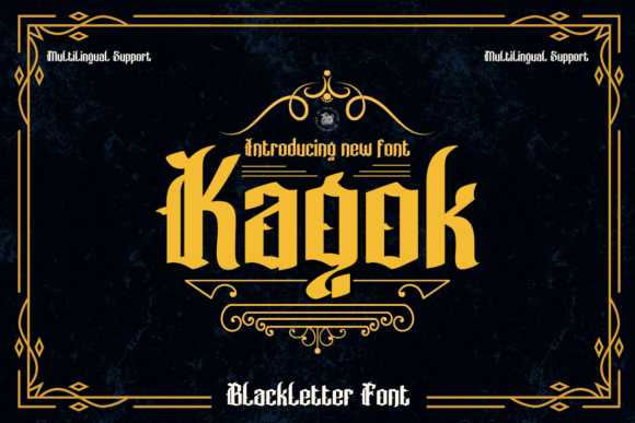 Kagok: A Bold Blackletter for Creative Branding