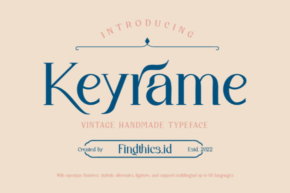Keyrame: A Vintage Serif Font