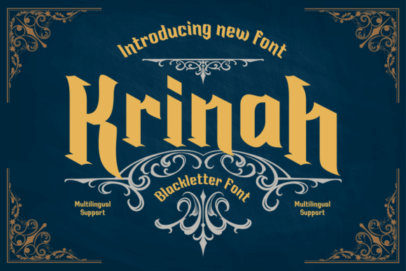 Krinah: A Gothic Typeface for Bold Branding