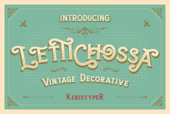 Lettichossa: A Vintage Serif for Creative Projects