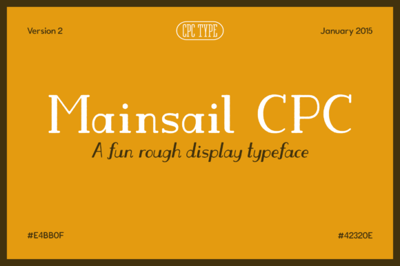 Mainsail CPC: A Vintage Slab Serif