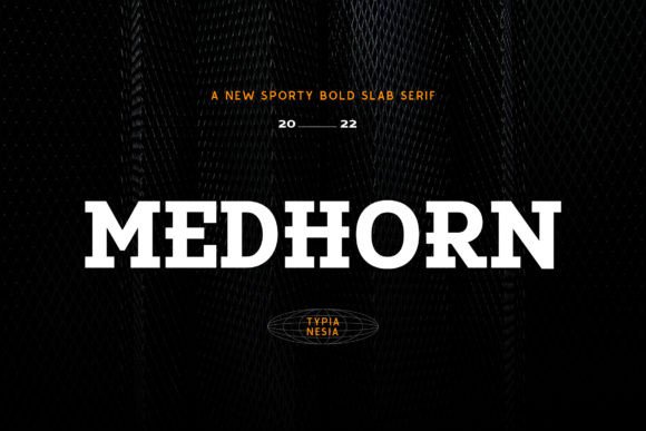 Medhorn – A Bold Slab Serif Font