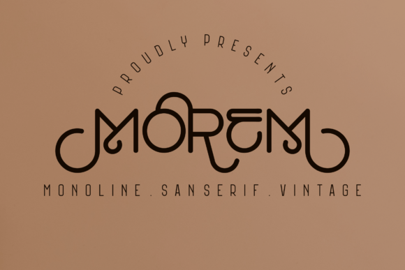 Morem Font: Elegant Sans Serif for Editorial Design