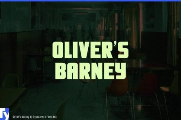Olivers Barney Font for Creative Projects