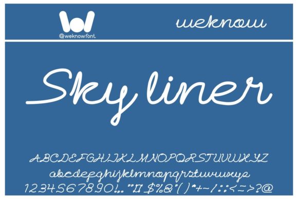 Sky Liner Font: Timeless Script for Creative Makers