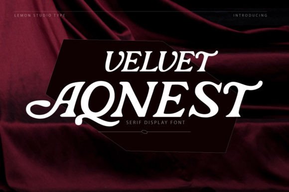 Velvet Aqnest Font for Web Design