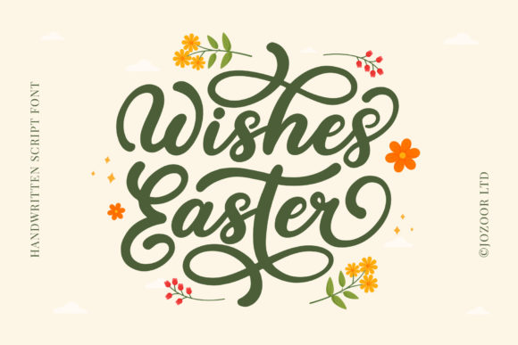 Wishes Easter Font for Business